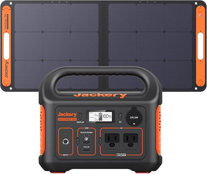 Jackery Solar Generator 300 with Solar Panel