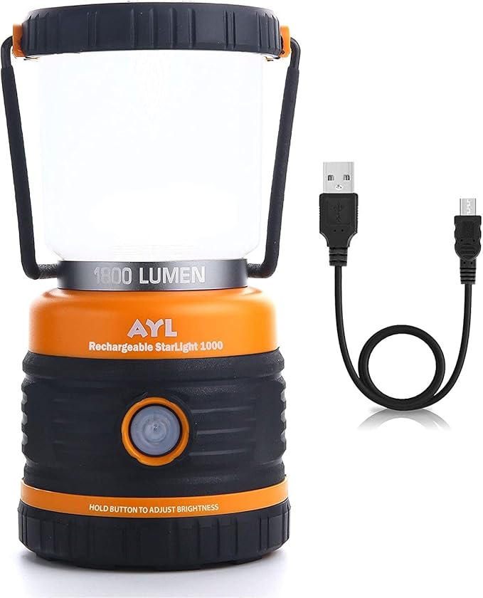 Rechargeable LED Camping Lantern w/ Power Bank